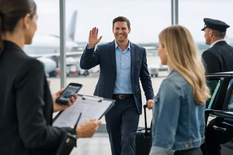 How to Coordinate Airport Arrivals Without Delays